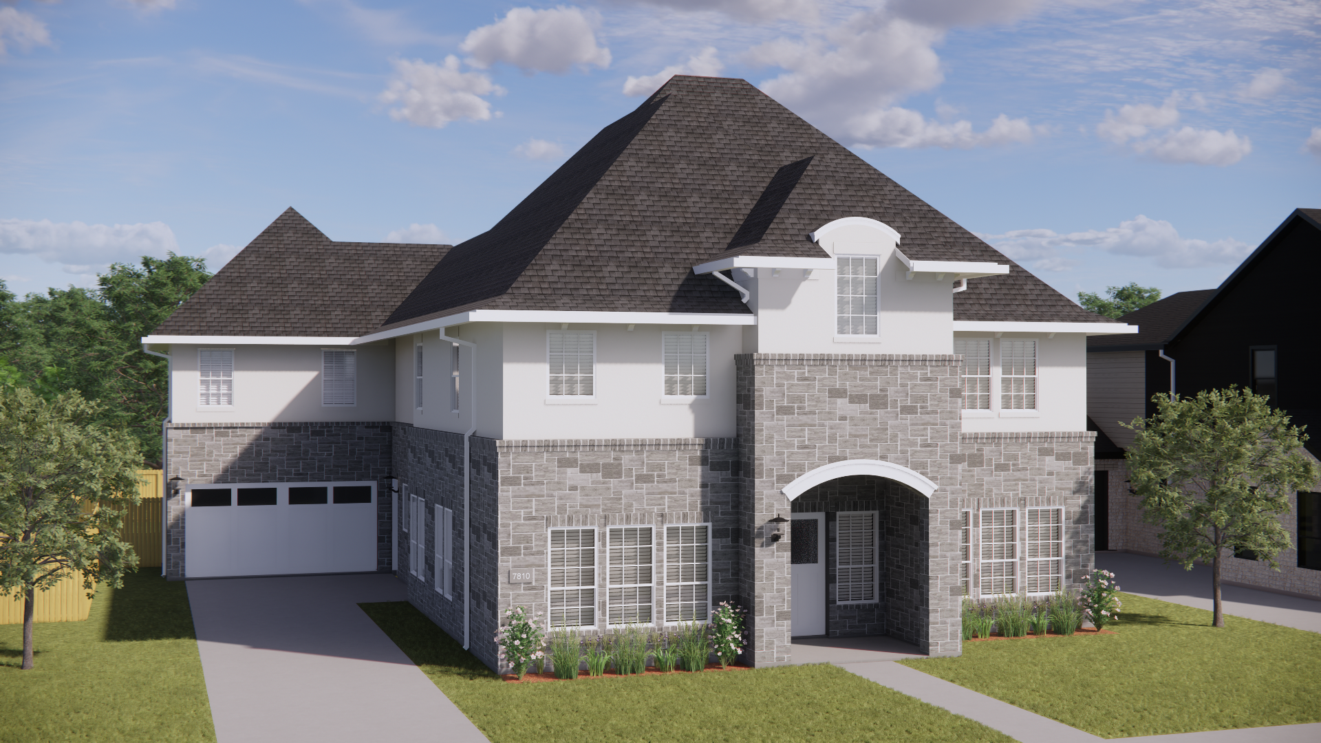 DH Homes new construction rendering